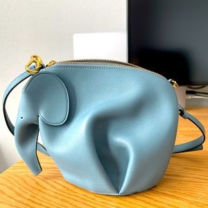 Loewe Calfskin Mini Elephant Crossbody Bag